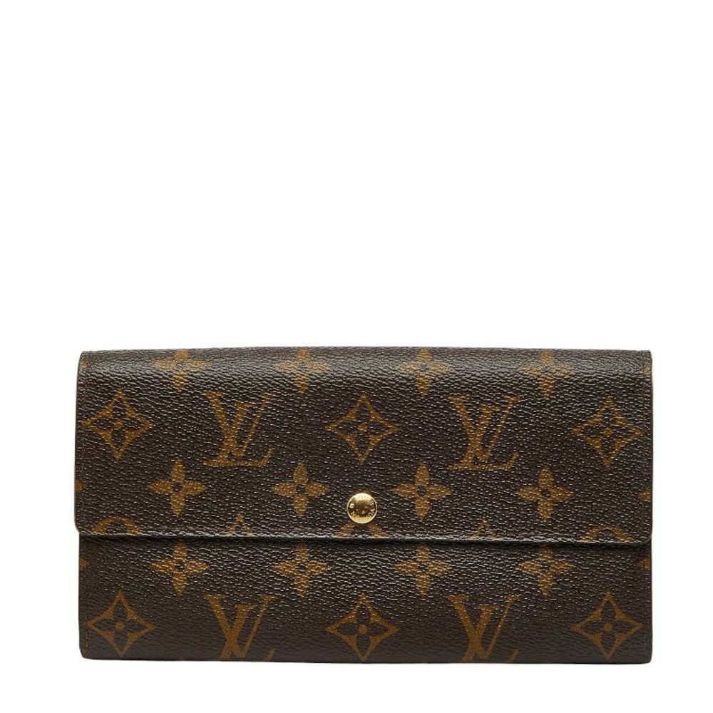 Louis Vuitton Monogram Fleurie Portefeuille Sarah Long Wallet Rose Pink
